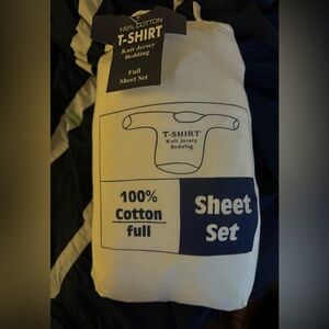 Knit Jersey Bedding Sheet Set - Cream